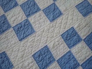 Cottage Farm VINTAGE 1920 Cornflower Blue & White QUILT 69 