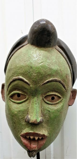 Outstanding Bakongo Mask Dr Congo Fes Gb 425