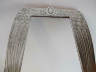 155 / STUNNING ART NOUVEAU SILVER PLATED FRAME WITH FLOWING PEACOCK FEATHERS 4