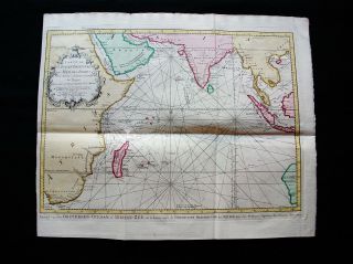 1747 Bellin & Schley - Asia,  Indian Ocean,  Africa,  Arabia,  Australia East Indies