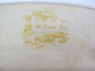 Antique 1830 ' s RARE Staffordshire Enoch Transferware Brown &Yellow Belzoni yqz 12