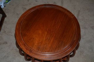 Quality Chinese Solid Rose Wood Round Table Their Curio