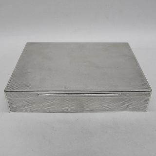 Vintage Silver Box By Asprey Made By Asprey London 1928.  Stock Id 9191