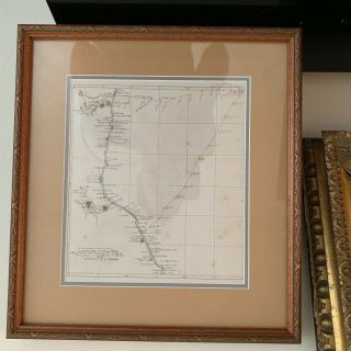 1860: Manuscript Map Of Hms Vixen Chile / Peru