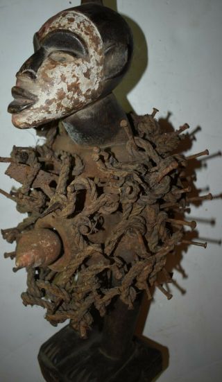 Orig $299 Kongo Nikisi Figure,  Shell Early 1900s 23 " Prov