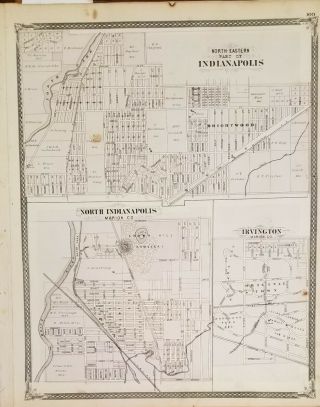1876 Atlas of the State of Indiana Dozens of Maps 11