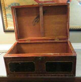 MAITLAND SMITH? Trunk Chest Chinoiserie Asian Hand Made 7
