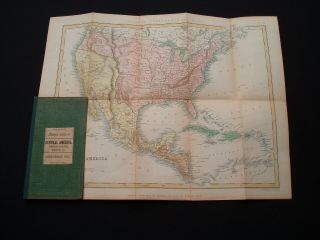 1848 Hall Map Stovepipe Texas United States Oregon Nebraska Iowa Wisconsin Terr