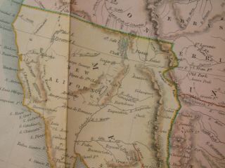 1848 Hall Map Stovepipe Texas United States Oregon Nebraska Iowa Wisconsin Terr 8