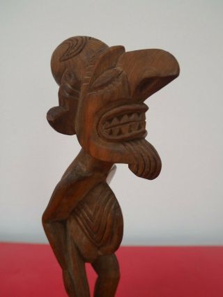 FINE SMALL VINTAGE SOUTH PACIFIC POLYNESIAN WOOD EASTER ISLAND MOAI KAVA FIGURE 7