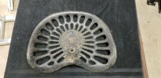 Antique Milwaukee Cast Iron Tractor Implement Seat Vintage