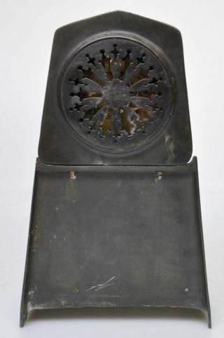 A LIBERTY/ARCHIBALD KNOX STYLE ARTS AND CRAFTS BRONZE & MARBLE CLOCK c1910 5