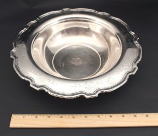 Lrg Authentic Antique Early 20thc Tiffany & Co Sterling Silver Center Fruit Bowl