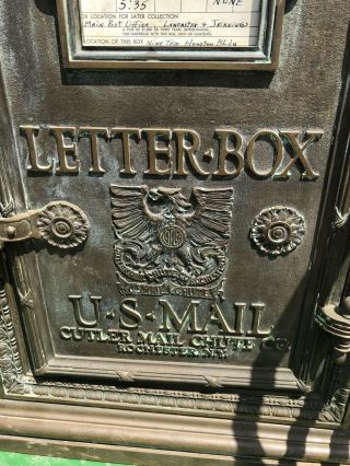 Antique Cutler Manufacturing Mail Chute/Letter Box 2