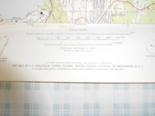 Vintage USGS Map Mercer Island Washington 1950 Topographic US Army Bellevue 3