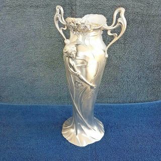 Wmf Art Nouveau Silver Plated Flower Vase