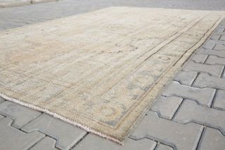Turkish Rug Oushak Rug Vintage Rug Area Rug Wool Rug Hand Woven Rug Carpets 2400 4