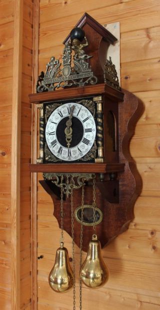 Two Tone Chime Dutch Zaanse Wall Clock (za 14)
