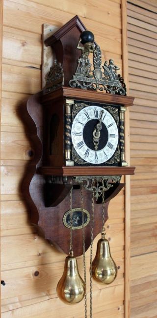 two tone chime Dutch Zaanse Wall Clock (ZA 14) 2