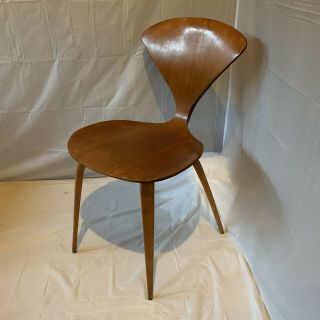 Mid Century Chair Norman Cherner For Plycraft Danish Modern Plywood Side Chair