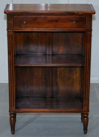 MATCHING THEODORE ALEXANDER REPUBLIC LOW BOOKCASES WITH SINGLE DRAWER 10