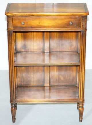MATCHING THEODORE ALEXANDER REPUBLIC LOW BOOKCASES WITH SINGLE DRAWER 2