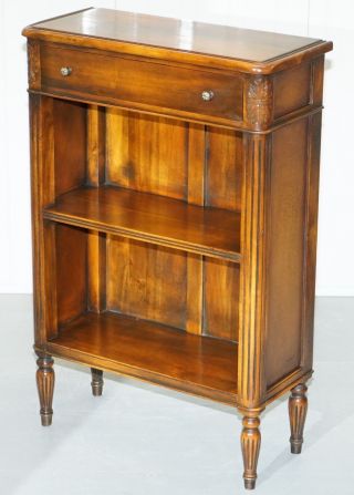 MATCHING THEODORE ALEXANDER REPUBLIC LOW BOOKCASES WITH SINGLE DRAWER 3