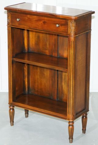 MATCHING THEODORE ALEXANDER REPUBLIC LOW BOOKCASES WITH SINGLE DRAWER 9