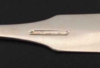 6 Antique 1830s Virginia William A.  Williams Southern Coin Silver Serving Spoons 6