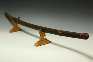 Japanese Antique koshirae GUNTO katana sword first tsuba samurai yoroi kabuto WW 3