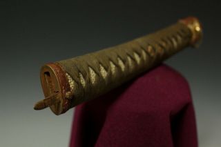 Japanese Antique koshirae GUNTO katana sword first tsuba samurai yoroi kabuto WW 4