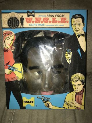 Vintage 1965 Man From Uncle Napoleon Solo Toy Halloween Costume Rare