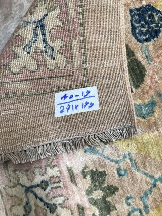 Antique Look Handmade Art And Craft Natural Dye Rug Carpet SIZE: 277x171 Cm 12