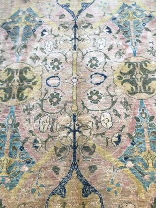 Antique Look Handmade Art And Craft Natural Dye Rug Carpet SIZE: 277x171 Cm 6