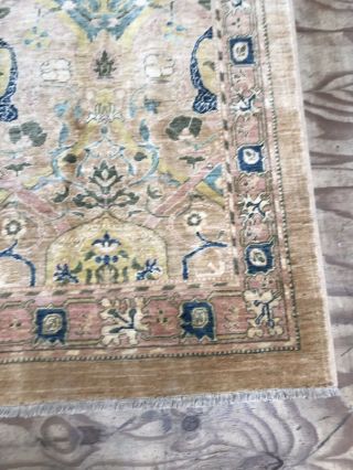 Antique Look Handmade Art And Craft Natural Dye Rug Carpet SIZE: 277x171 Cm 8