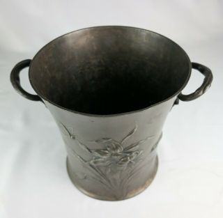 Art Nouveau,  Jugendstil WMF Pewter Ice Bucket,  Wine Cooler,  Flower Pot,  c.  1905 6