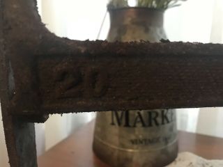 Antique Vintage Cast Iron Rex 20 Butcher Paper Cutter Holder 24 1/4” 12