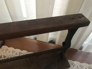 Antique Vintage Cast Iron Rex 20 Butcher Paper Cutter Holder 24 1/4” 4