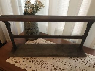 Antique Vintage Cast Iron Rex 20 Butcher Paper Cutter Holder 24 1/4” 6