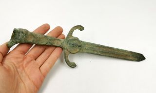 Near Eastern Bronze Age Ca.  2000 Bc Ritual D@gger With Horse Handle R201