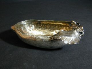 Gorham Sterling Aesthetic Movement Cast Olive Form Dish -