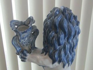 Antique Emile Galle French Faience Lion Figurine ' s HUGE EX ST CLEMENT 9