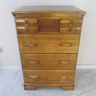 Vintage 1930s Rustic / Lodge / Cabin / Rancho Monterey Style Chest Of Drawers