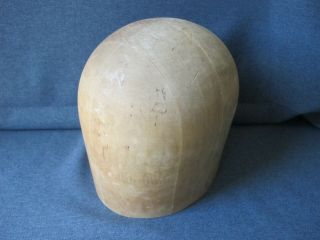 Vintage Midwest H B & D Co Chicago Wood Millinery Hat Mold Form Size 21 Form 796