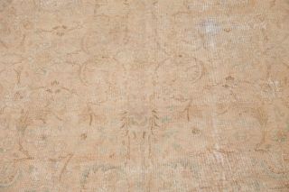 Antique MUTED Pale Peach Persian Oriental Distressed Area Rug Hand - Knotted 7x10 7