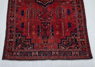 7.  15x4.  36ft ANTIQUE Hand - Knotted Persian Tribal Area Rug Red handmad Vintage Rug 3