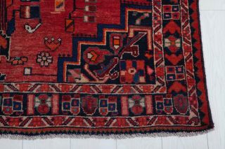 7.  15x4.  36ft ANTIQUE Hand - Knotted Persian Tribal Area Rug Red handmad Vintage Rug 4
