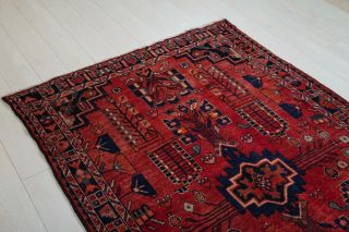 7.  15x4.  36ft ANTIQUE Hand - Knotted Persian Tribal Area Rug Red handmad Vintage Rug 7