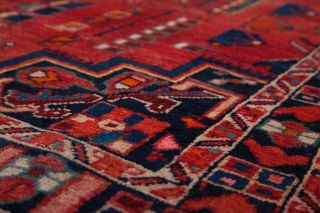 7.  15x4.  36ft ANTIQUE Hand - Knotted Persian Tribal Area Rug Red handmad Vintage Rug 8