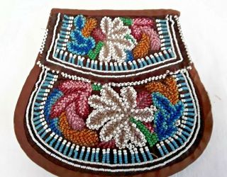 Antique Native American Tribal Beaded Bag Pouch Purse